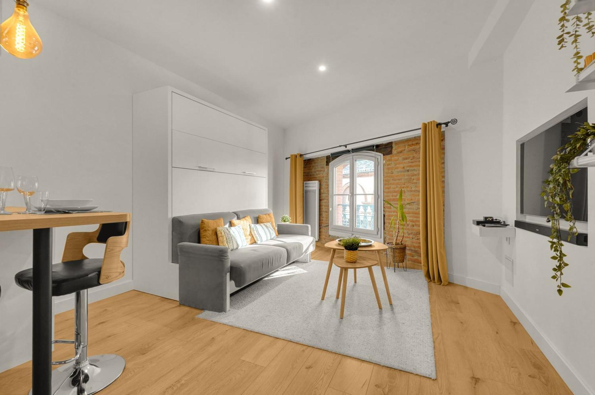 Le Floral - Cosy Studio Climatise Avec Parking Prive Et Netflix Toulouse Exterior foto